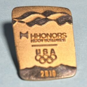 Hilton Honors 2010 Gold-tone USA Olympics Pin